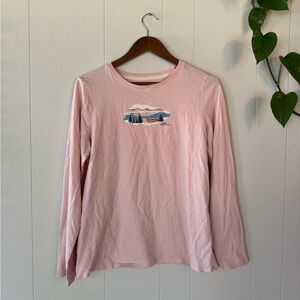 L.L. Bean Light Pink Long Sleeve Shirt